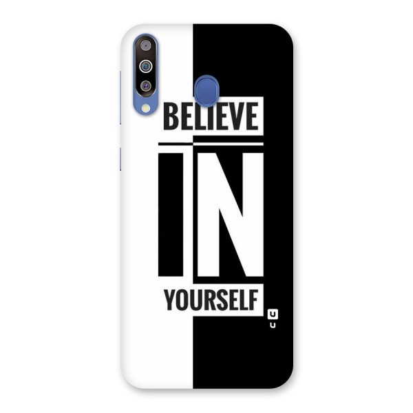 Believe Yourself Black Back Case for Galaxy M30