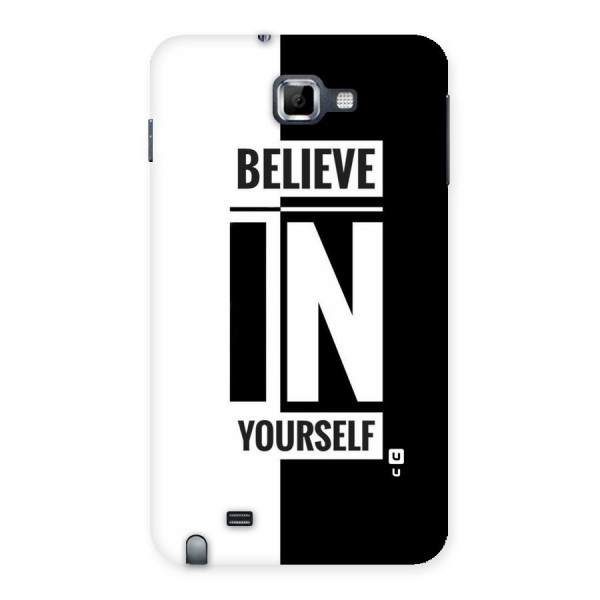 Believe Yourself Black Back Case for Galaxy Note