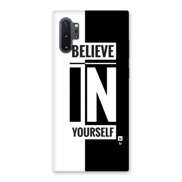 Believe Yourself Black Back Case for Galaxy Note 10 Plus