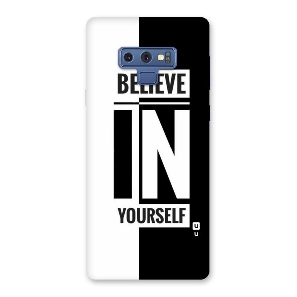 Believe Yourself Black Back Case for Galaxy Note 9