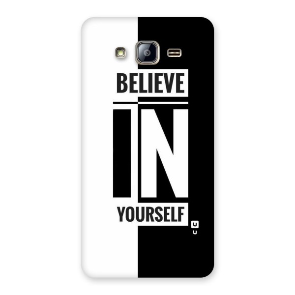 Believe Yourself Black Back Case for Galaxy On5