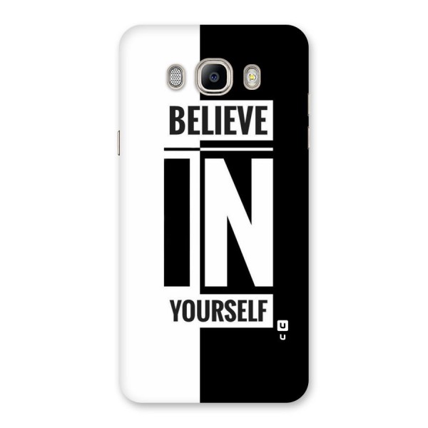 Believe Yourself Black Back Case for Galaxy On8