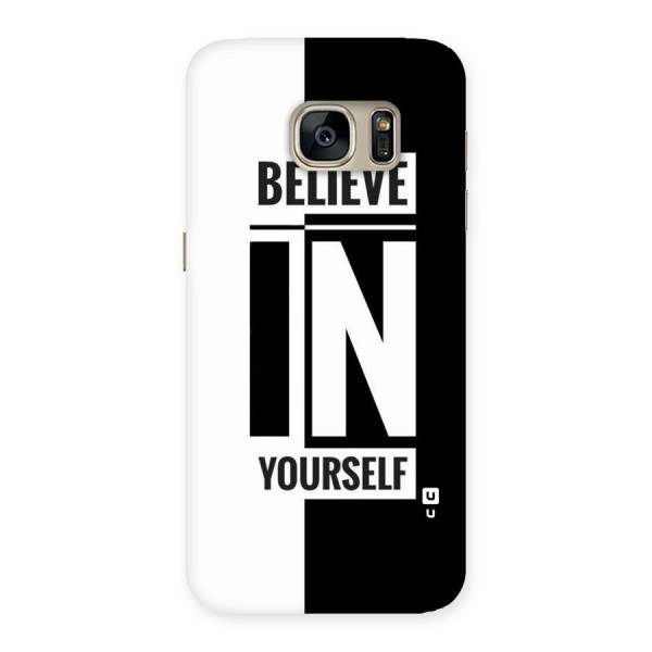 Believe Yourself Black Back Case for Galaxy S7