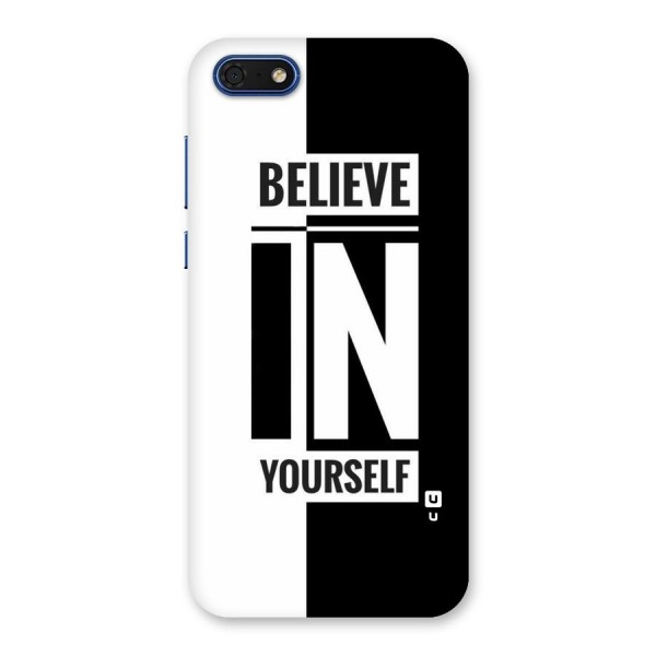 Believe Yourself Black Back Case for Honor 7s