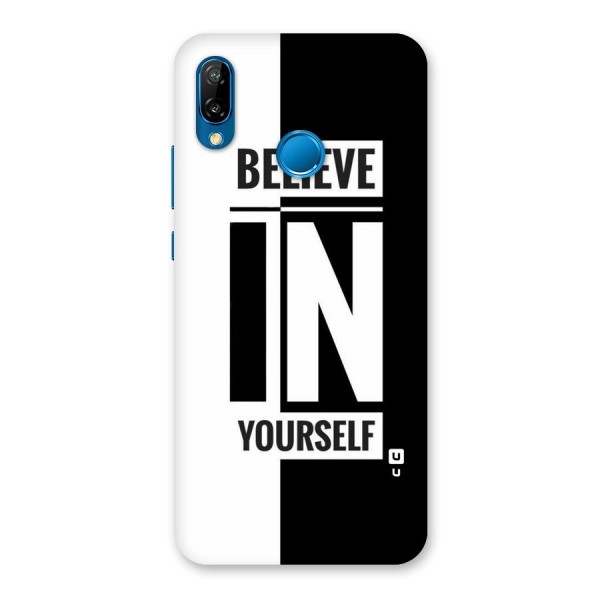 Believe Yourself Black Back Case for Huawei P20 Lite