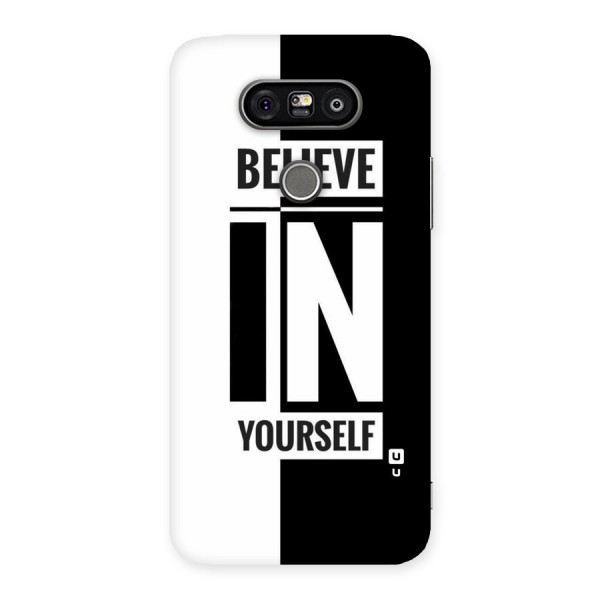 Believe Yourself Black Back Case for LG G5