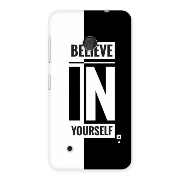 Believe Yourself Black Back Case for Lumia 530