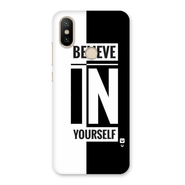 Believe Yourself Black Back Case for Mi A2