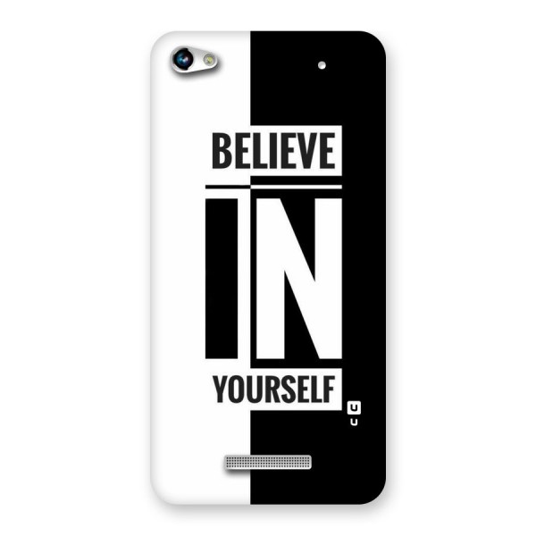 Believe Yourself Black Back Case for Micromax Hue 2