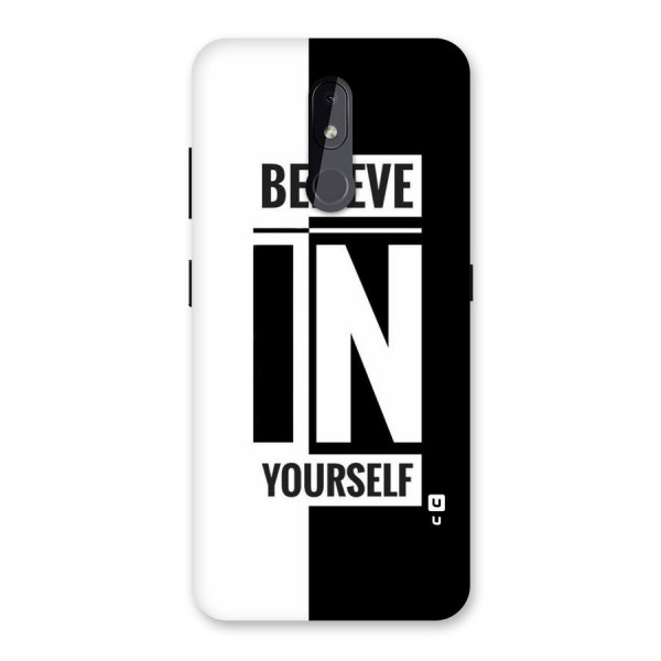 Believe Yourself Black Back Case for Nokia 3.2