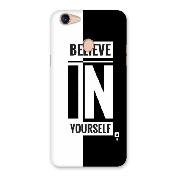 Believe Yourself Black Back Case for Oppo F5