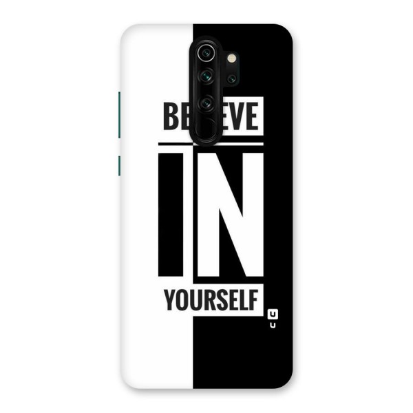 Believe Yourself Black Back Case for Redmi Note 8 Pro