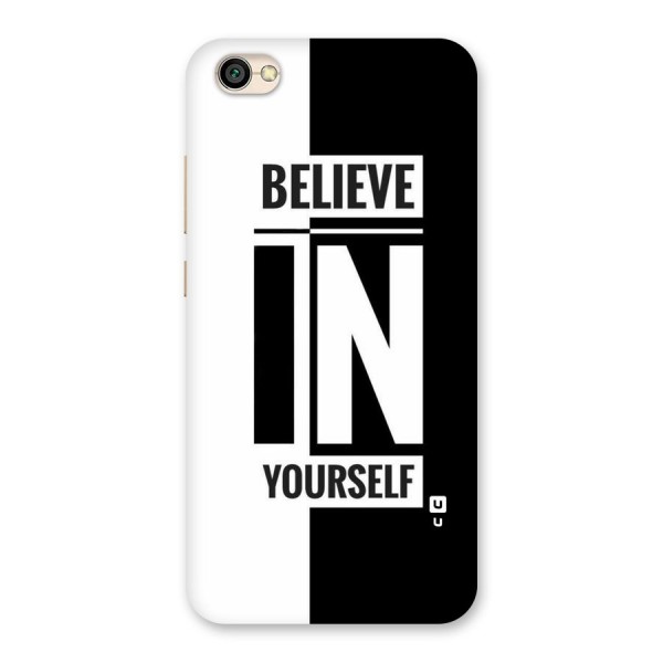 Believe Yourself Black Back Case for Redmi Y1 Lite