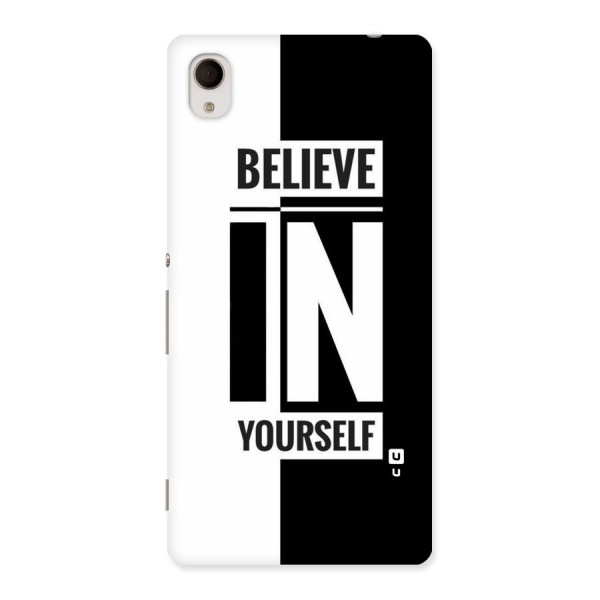 Believe Yourself Black Back Case for Sony Xperia M4