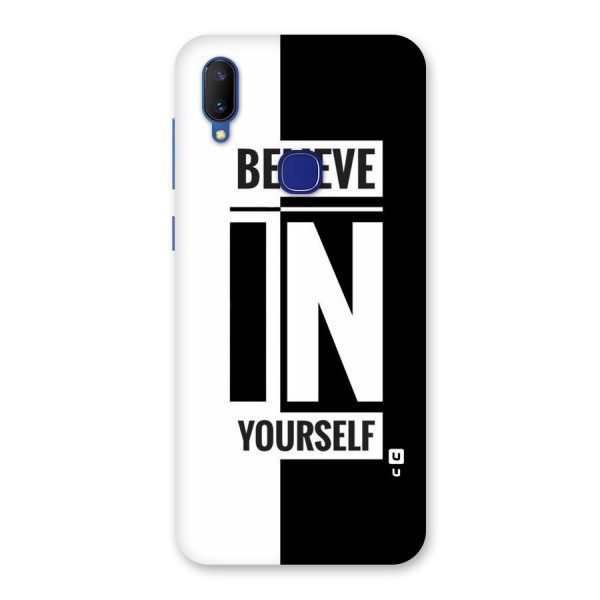 Believe Yourself Black Back Case for Vivo V11