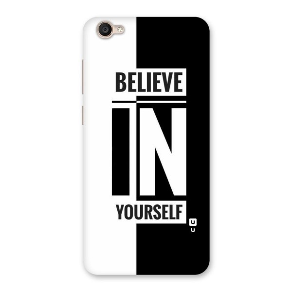 Believe Yourself Black Back Case for Vivo Y55s