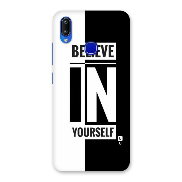 Believe Yourself Black Back Case for Vivo Y91