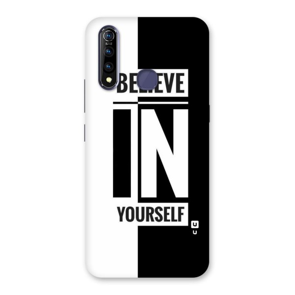 Believe Yourself Black Back Case for Vivo Z1 Pro