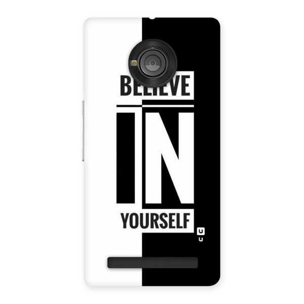 Believe Yourself Black Back Case for Yu Yuphoria