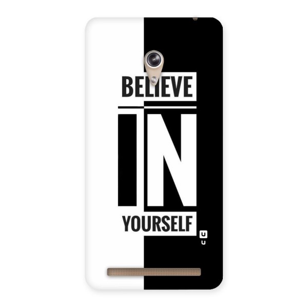 Believe Yourself Black Back Case for Zenfone 6