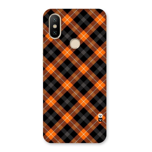 Best Textile Pattern Back Case for Mi A2