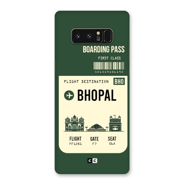 Bhopal Boarding Pass Back Case for Galaxy Note 8