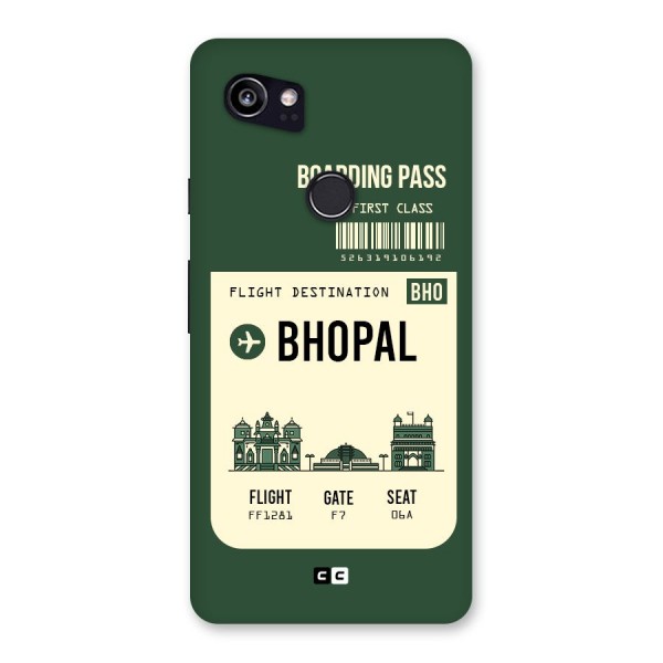 Bhopal Boarding Pass Back Case for Google Pixel 2 XL