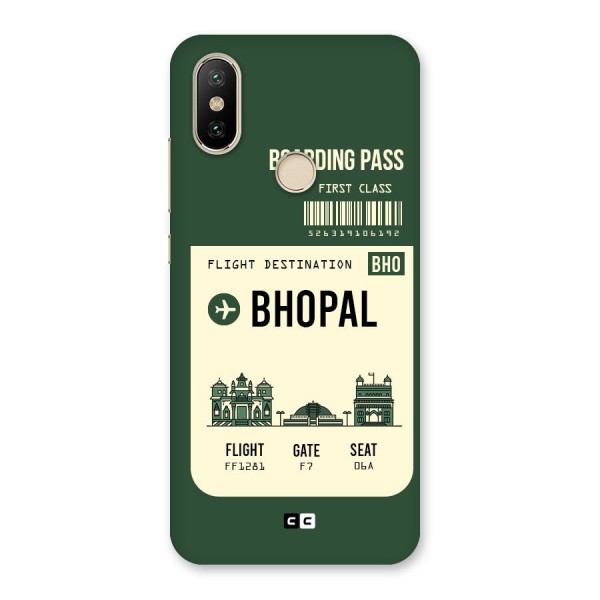 Bhopal Boarding Pass Back Case for Mi A2