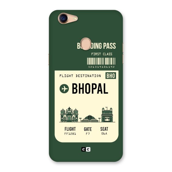 Bhopal Boarding Pass Back Case for Oppo F5