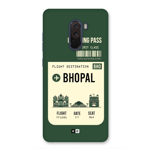 Bhopal Boarding Pass Back Case for Poco F1