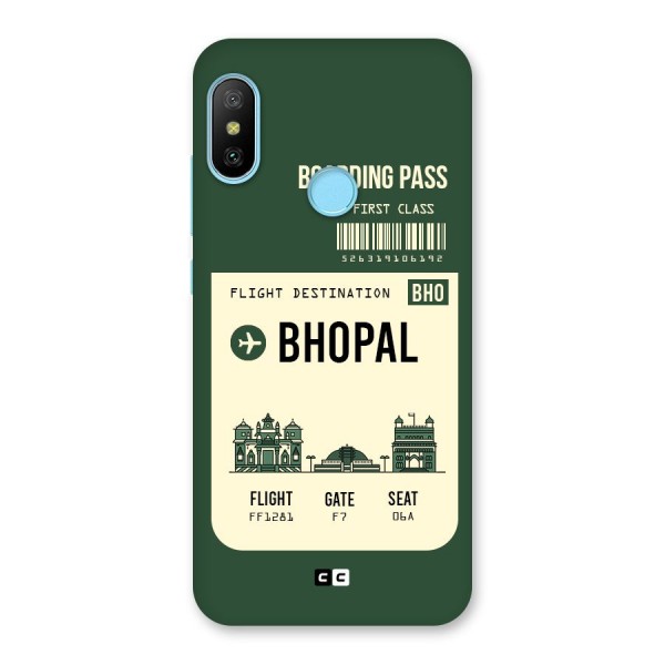 Bhopal Boarding Pass Back Case for Redmi 6 Pro