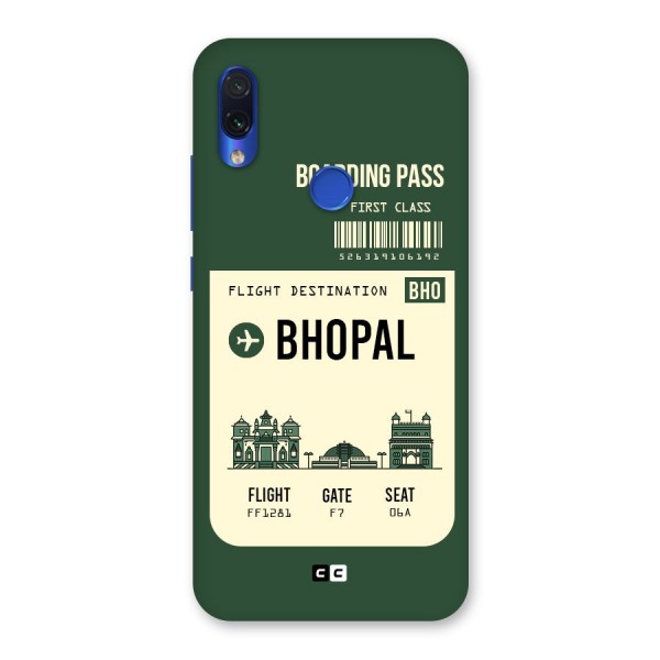 Bhopal Boarding Pass Back Case for Redmi Note 7