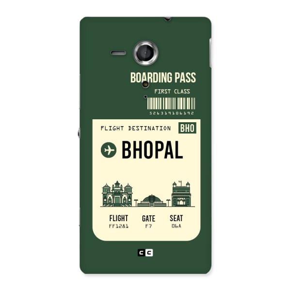 Bhopal Boarding Pass Back Case for Sony Xperia SP