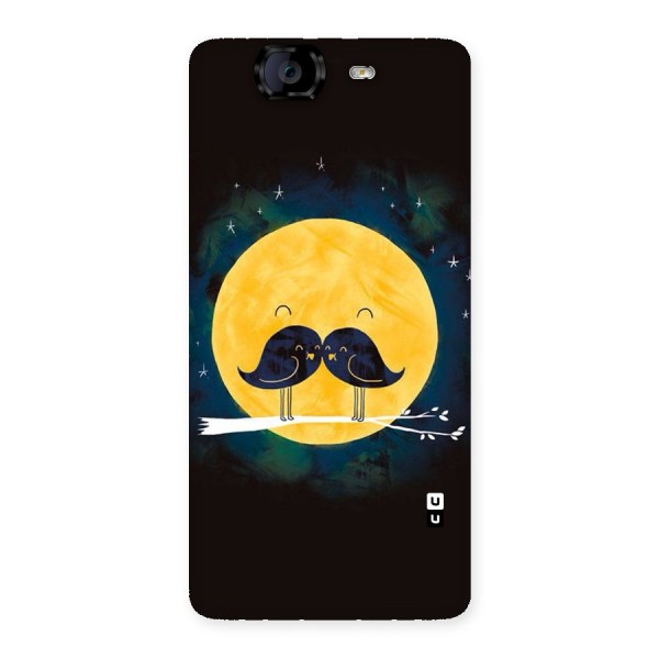 Bird Moustache Back Case for Canvas Knight A350