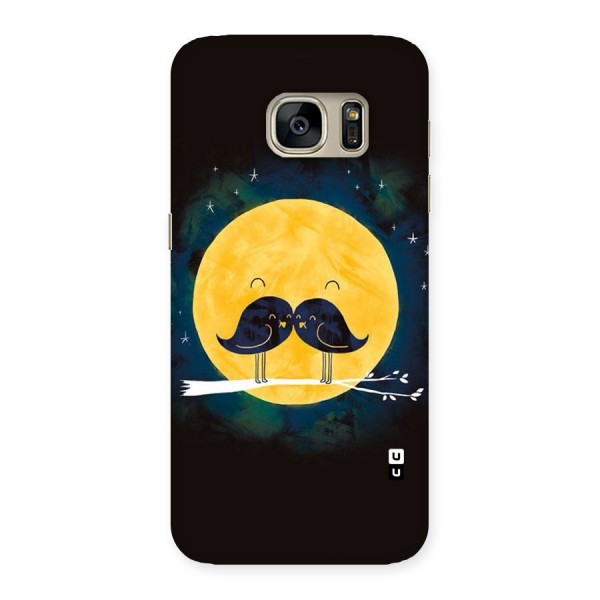 Bird Moustache Back Case for Galaxy S7