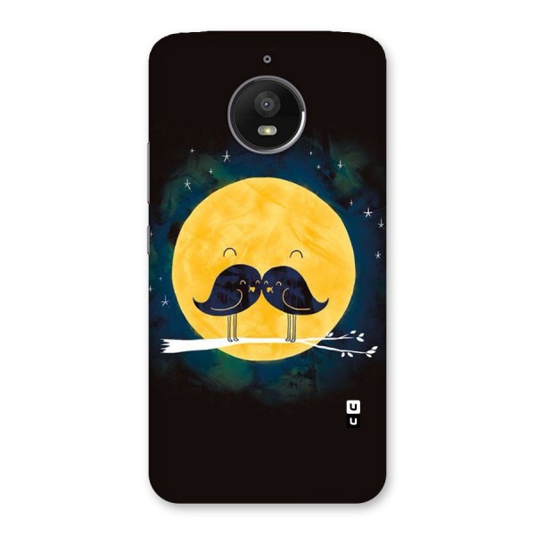 Bird Moustache Back Case for Moto E4 Plus