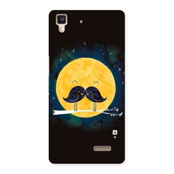 Bird Moustache Back Case for Oppo R7