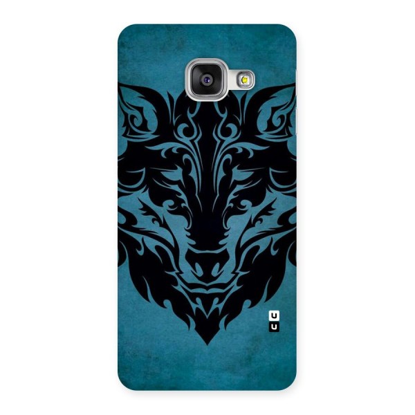 Black Artistic Wolf Back Case for Galaxy A3 2016