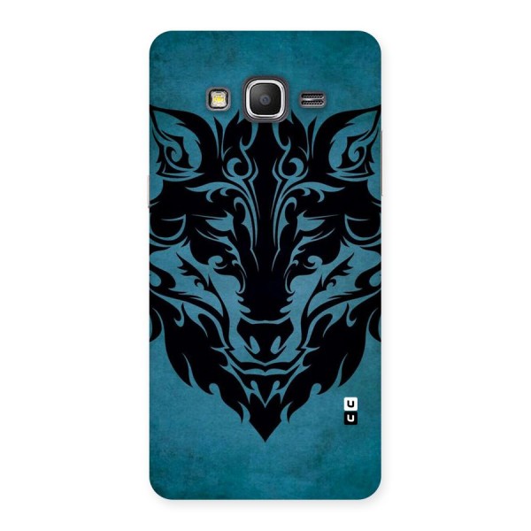 Black Artistic Wolf Back Case for Galaxy Grand Prime