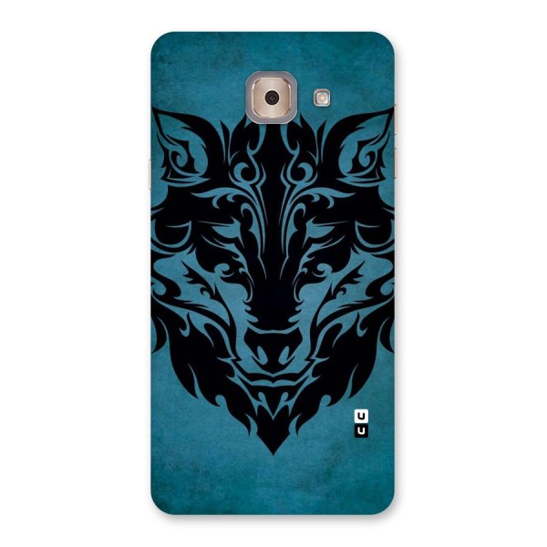 Black Artistic Wolf Back Case for Galaxy J7 Max