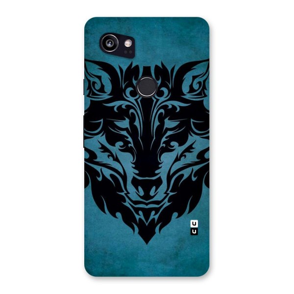 Black Artistic Wolf Back Case for Google Pixel 2 XL