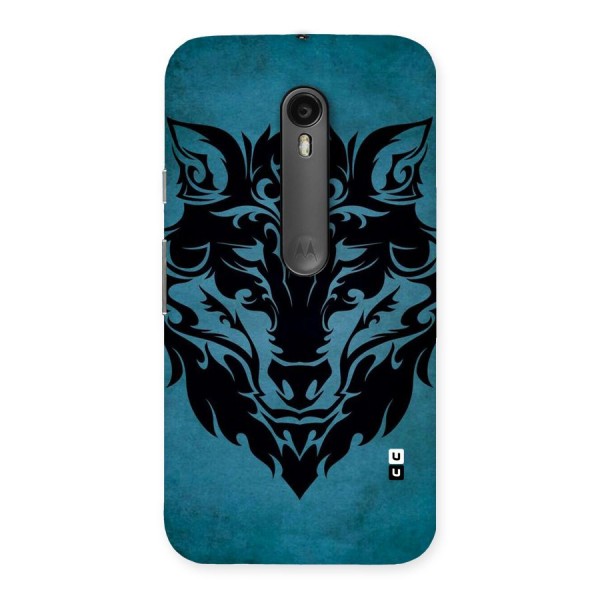 Black Artistic Wolf Back Case for Moto G3