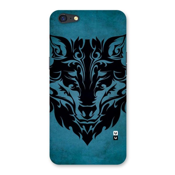 Black Artistic Wolf Back Case for Oppo A71