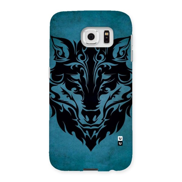 Black Artistic Wolf Back Case for Samsung Galaxy S6