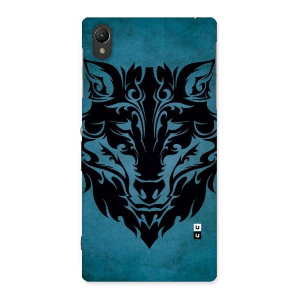 Black Artistic Wolf Back Case for Sony Xperia Z1