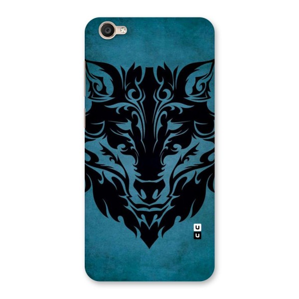 Black Artistic Wolf Back Case for Vivo Y55s