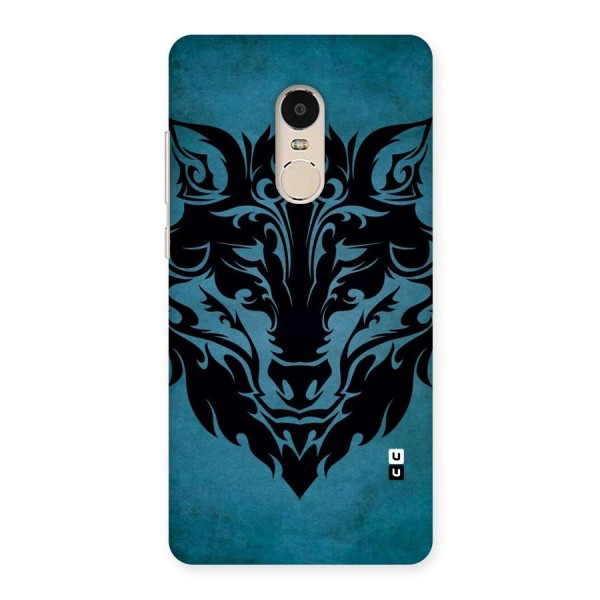 Black Artistic Wolf Back Case for Xiaomi Redmi Note 4