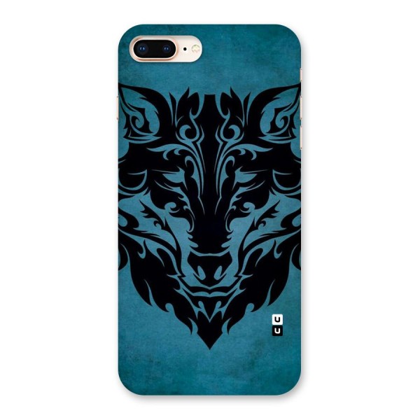 Black Artistic Wolf Back Case for iPhone 8 Plus