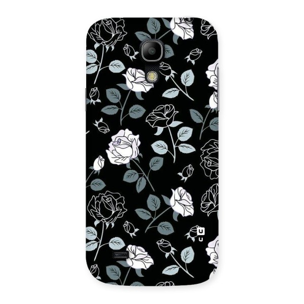 Black Artsy Bloom Back Case for Galaxy S4 Mini