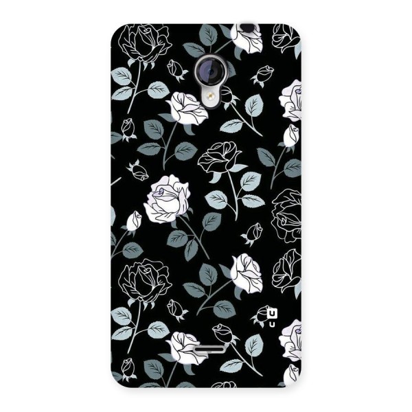 Black Artsy Bloom Back Case for Micromax Unite 2 A106